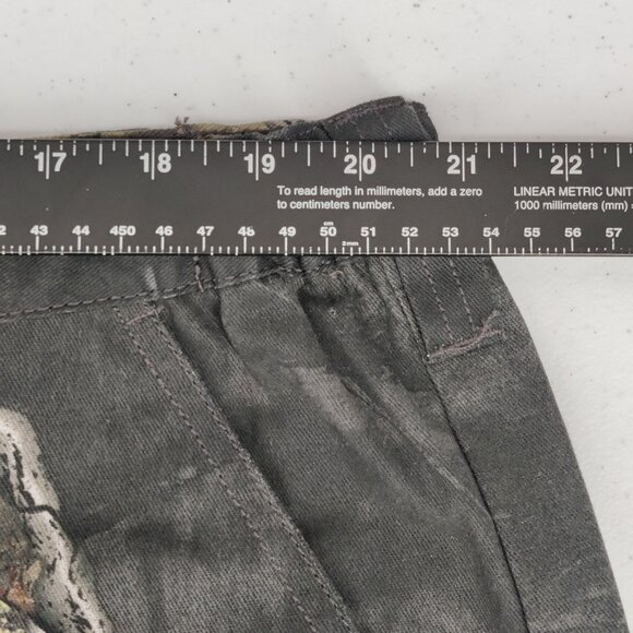 Mossy Oak Cargo Pants Mens XL (40/42) Black Eclipse Camo Hunting Drawstring - Picture 9 of 11